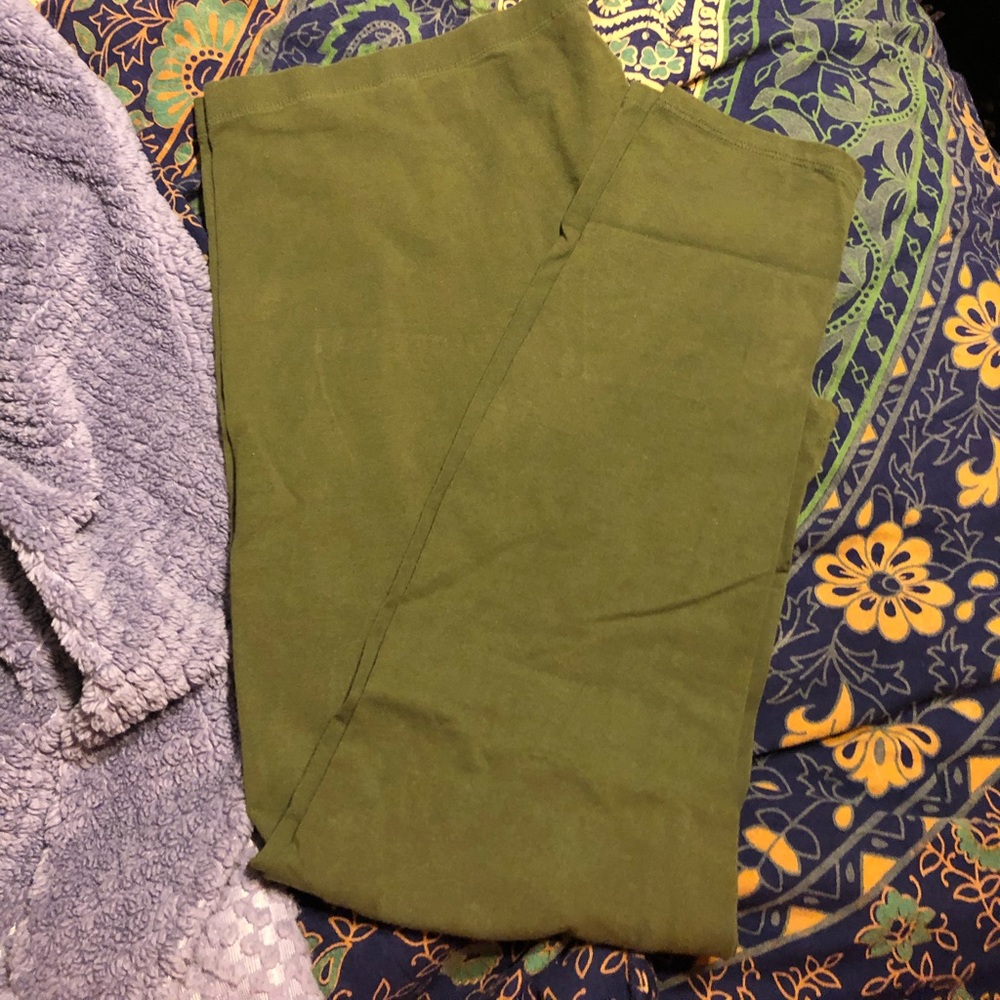 Army green leggings